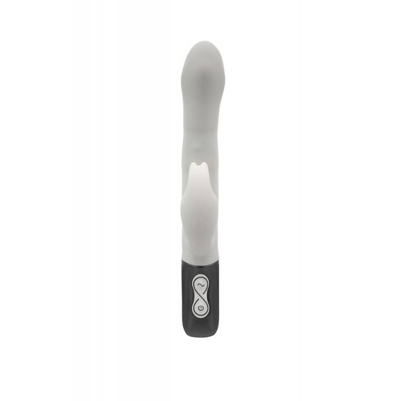 TITANZ 8.5 SILICONE RECHARGEABLE VIBRATOR IN IVORY WHITE"