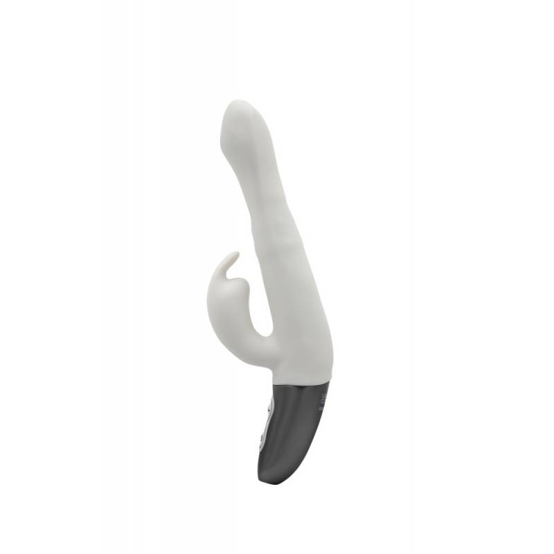TITANZ 8.5 SILICONE RECHARGEABLE VIBRATOR IN IVORY WHITE"