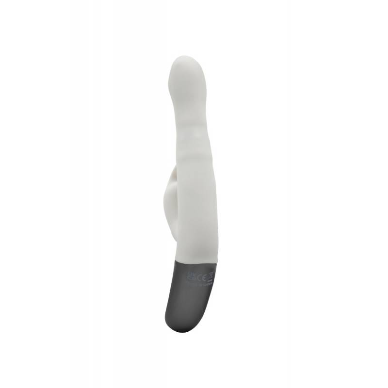 TITANZ 8.5 SILICONE RECHARGEABLE VIBRATOR IN IVORY WHITE"