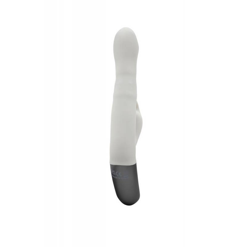 TITANZ 8.5 SILICONE RECHARGEABLE VIBRATOR IN IVORY WHITE"