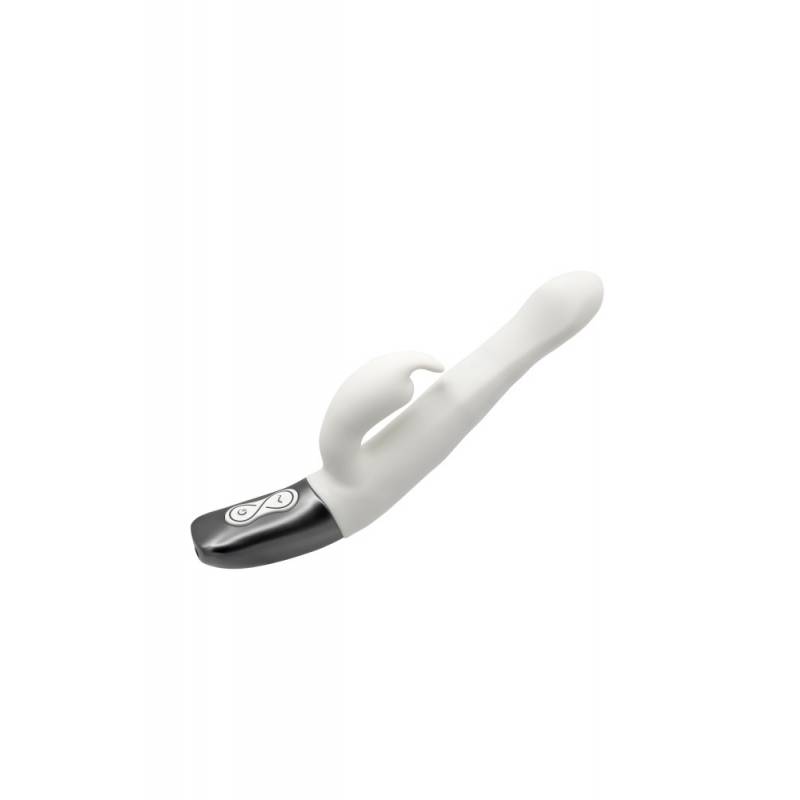 TITANZ 8.5 SILICONE RECHARGEABLE VIBRATOR IN IVORY WHITE"