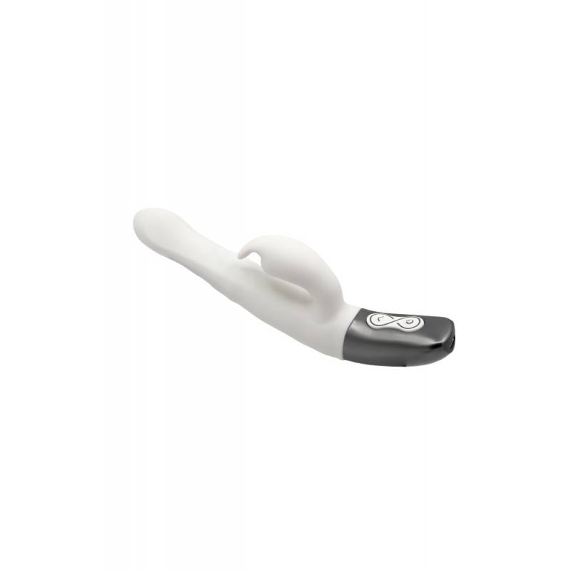 TITANZ 8.5 SILICONE RECHARGEABLE VIBRATOR IN IVORY WHITE"