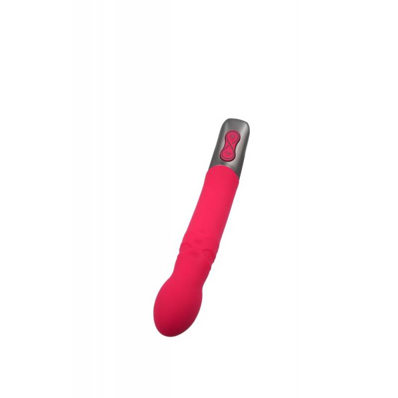 TITANZ 8 SILICONE RECHARGEABLE VIBRATOR IN PINK"