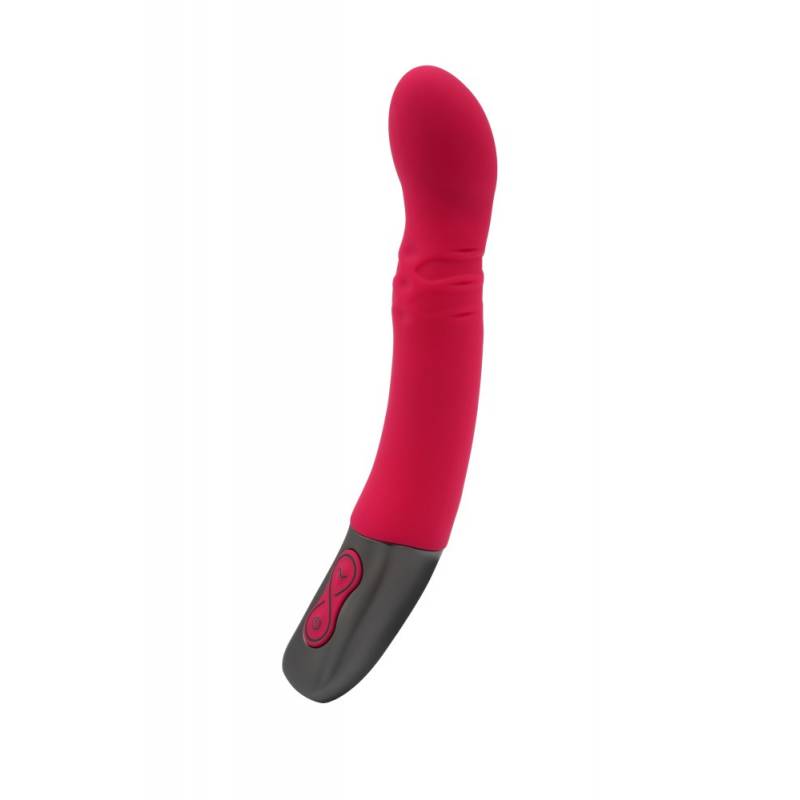 TITANZ 8 SILICONE RECHARGEABLE VIBRATOR IN PINK"