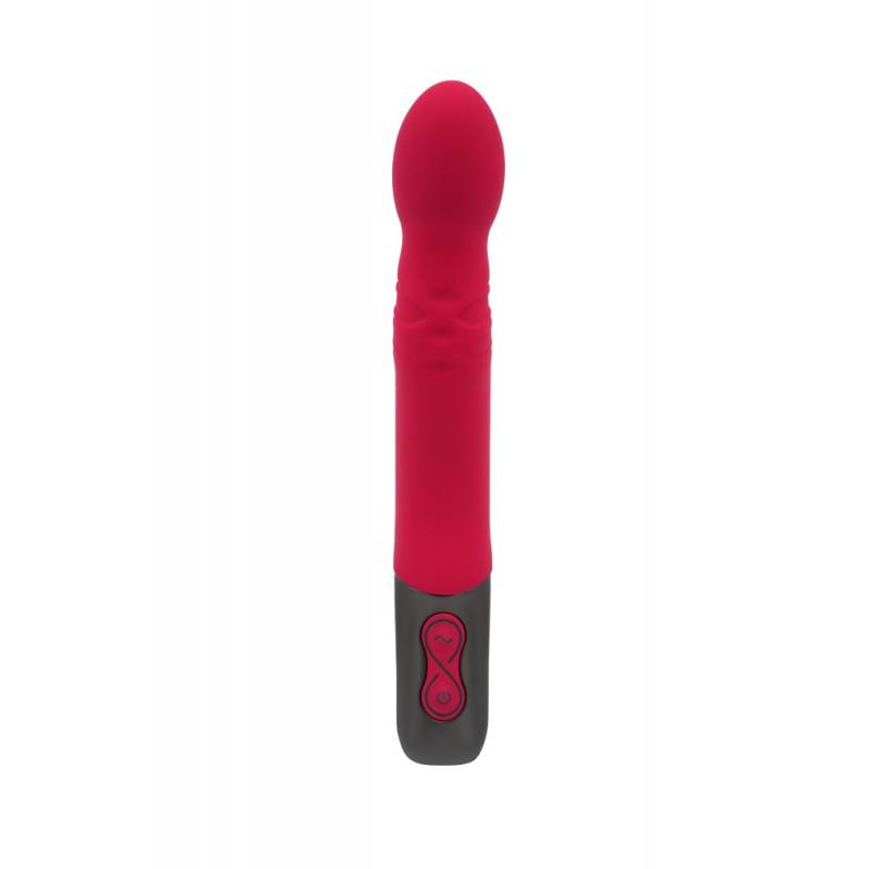 TITANZ 8 SILICONE RECHARGEABLE VIBRATOR IN PINK"