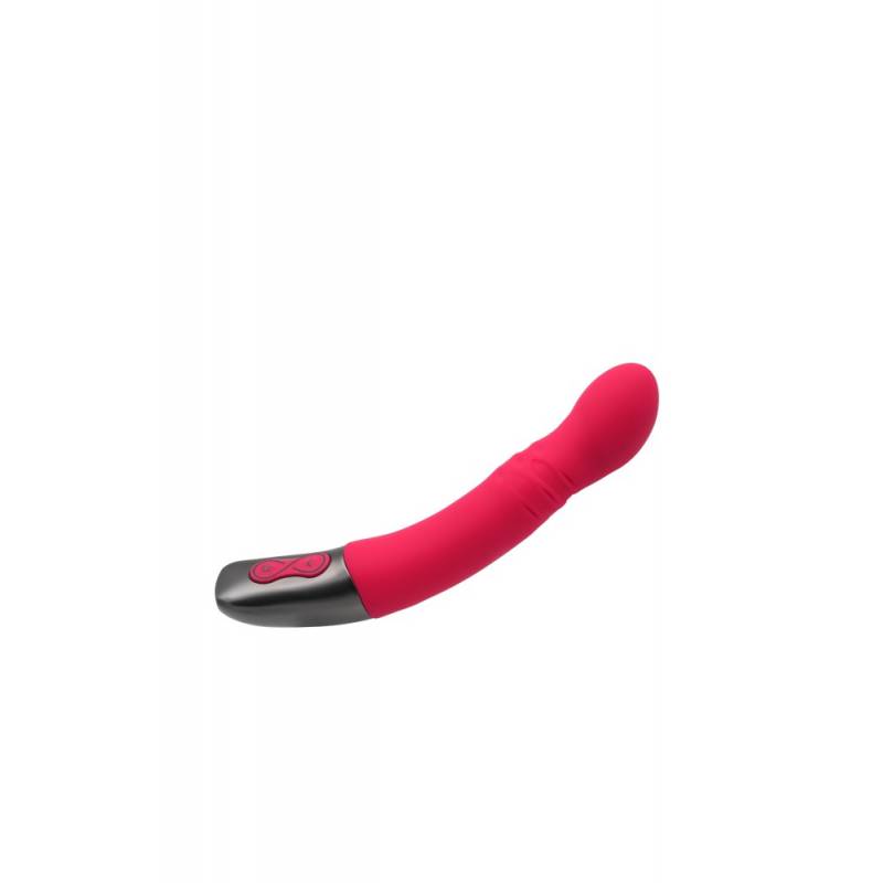 TITANZ 8 SILICONE RECHARGEABLE VIBRATOR IN PINK"