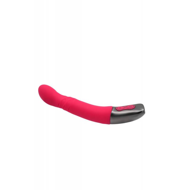 TITANZ 8 SILICONE RECHARGEABLE VIBRATOR IN PINK"