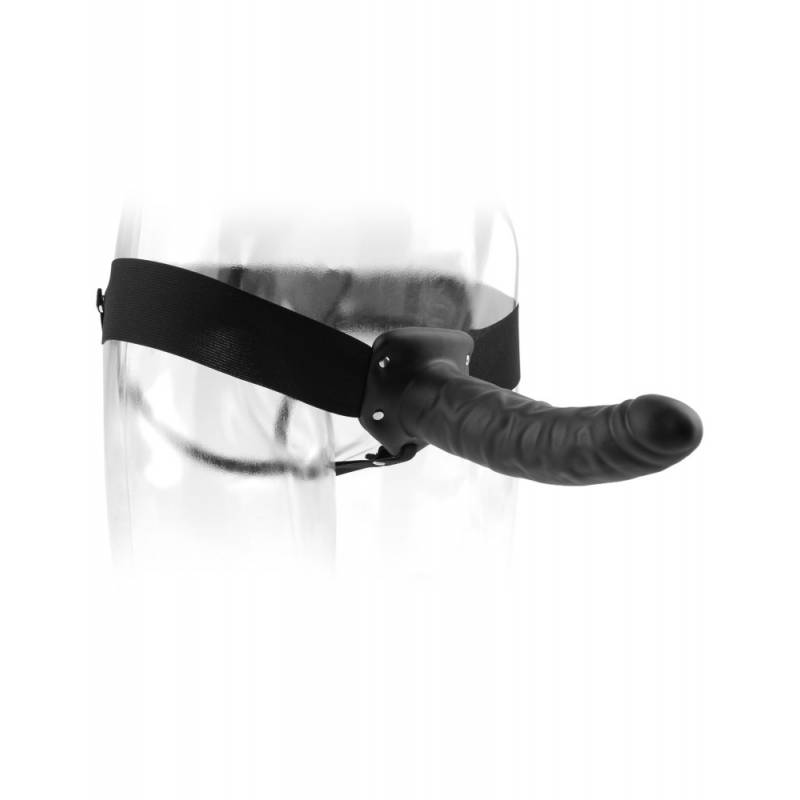 8 Hollow Strap-On  Black"