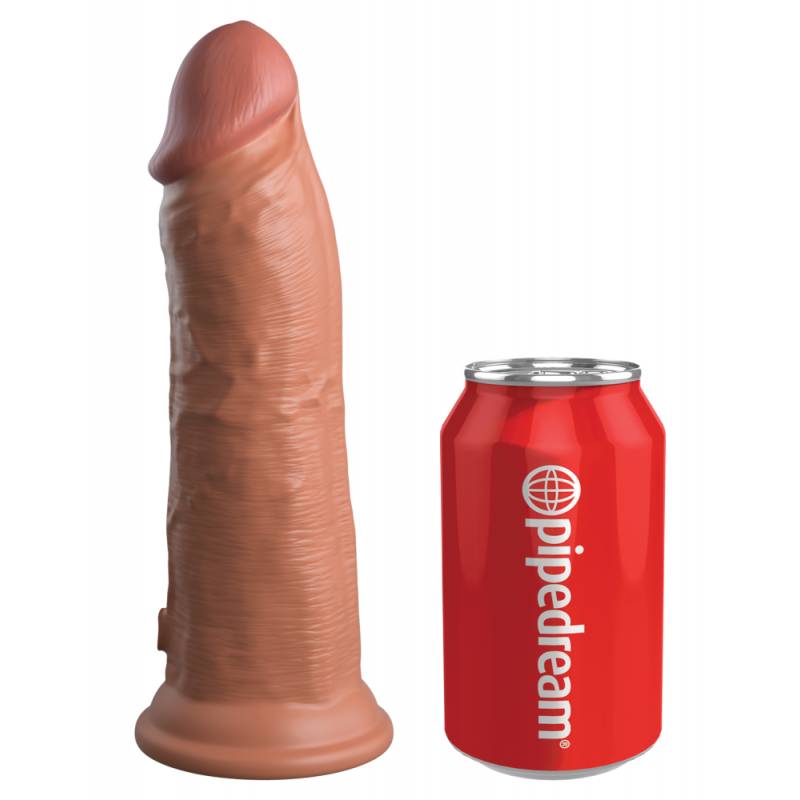 8 Dual Density Silicone Cock  Tan"