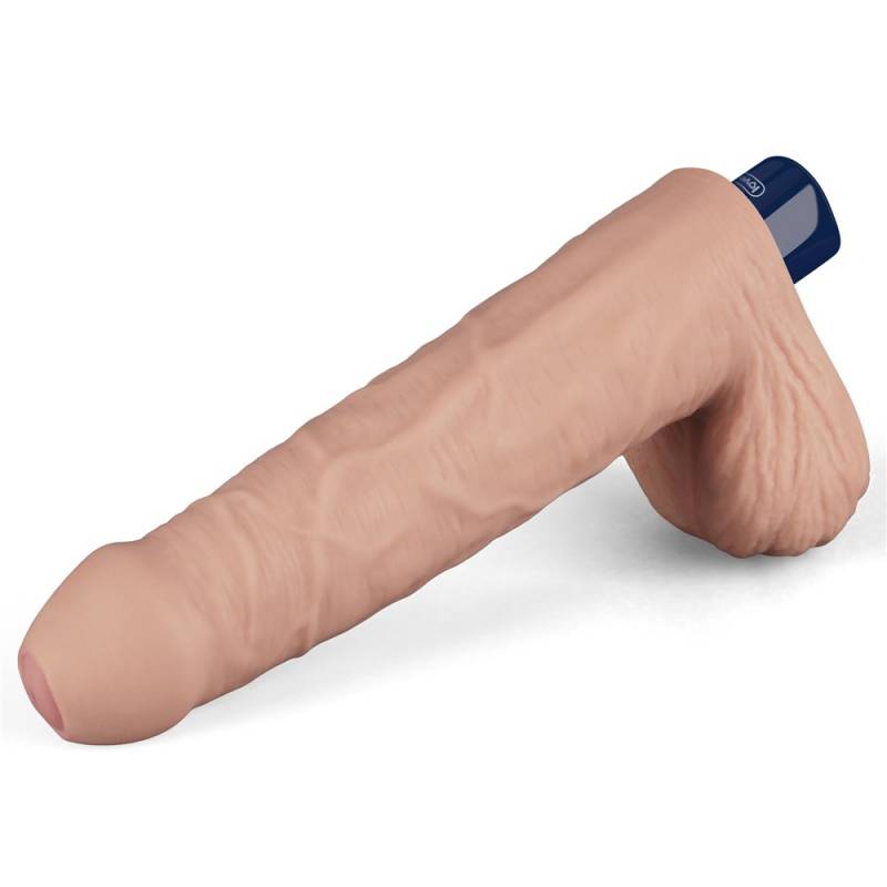 9 REAL SOFTEE Rechargeable Vibrating Dildo(Flesh)"