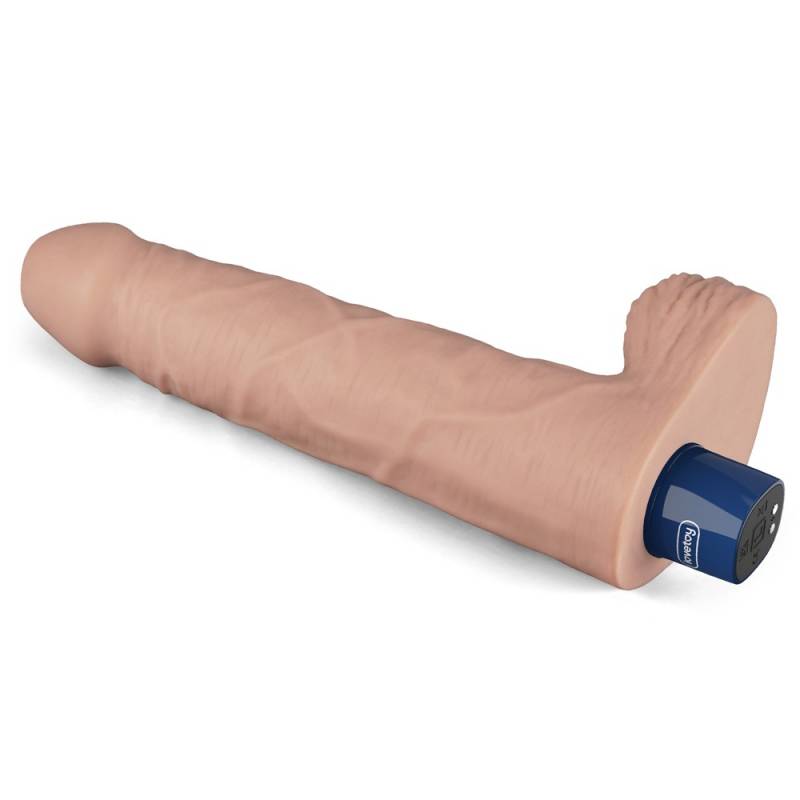 9 REAL SOFTEE Rechargeable Vibrating Dildo(Flesh)"
