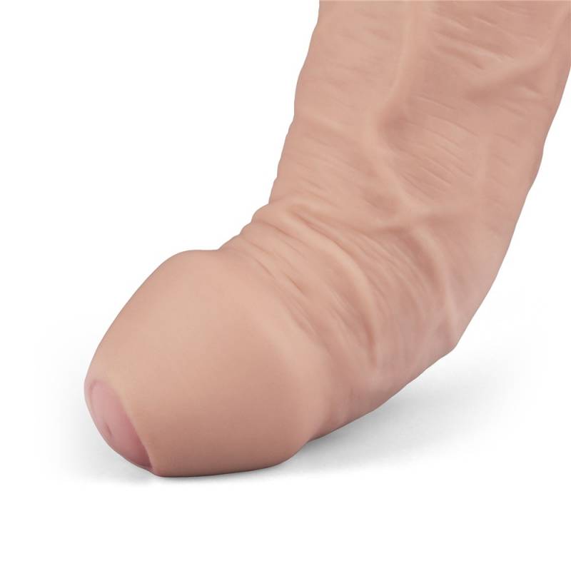 9 REAL SOFTEE Rechargeable Vibrating Dildo(Flesh)"