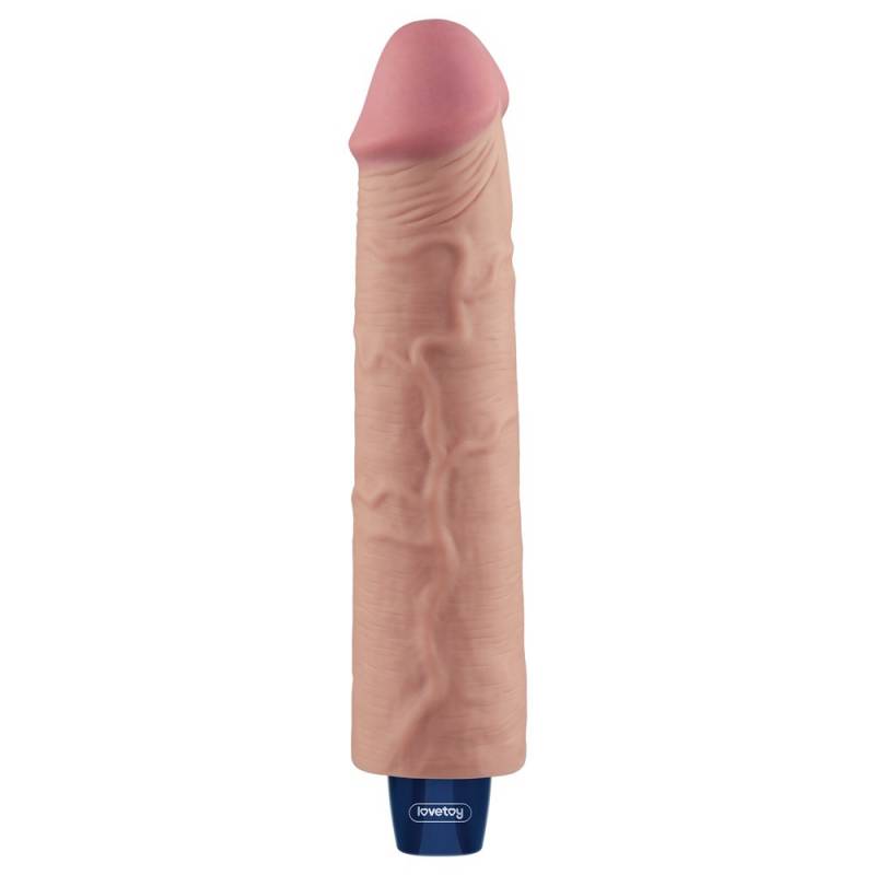 9.5 REAL SOFTEE Rechargeable Vibrating Dildo(Flesh)"