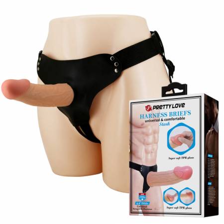 Pretty Love Stark Harness Briefs Flesh
