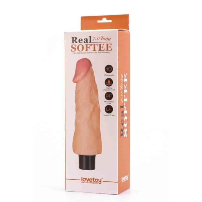 Real Softee Vibrating Dildo  1