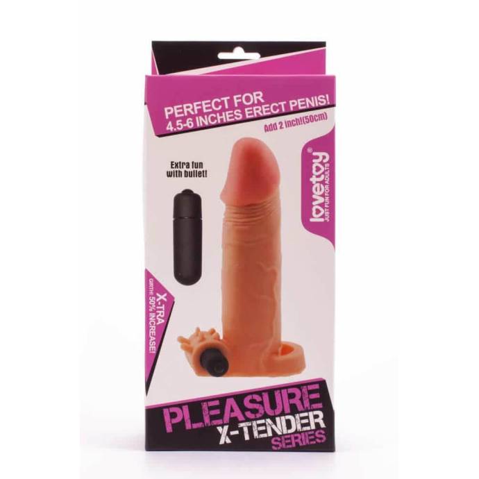 Pleasure X-Tender Vibrating Penis Sleeve  2