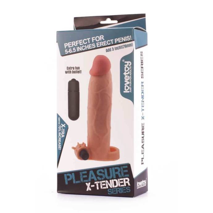 Pleasure X-Tender Vibrating Penis Sleeve  6