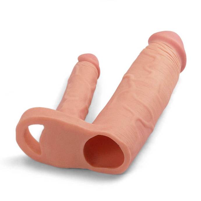 Add 2"
 Double Penis Sleeve