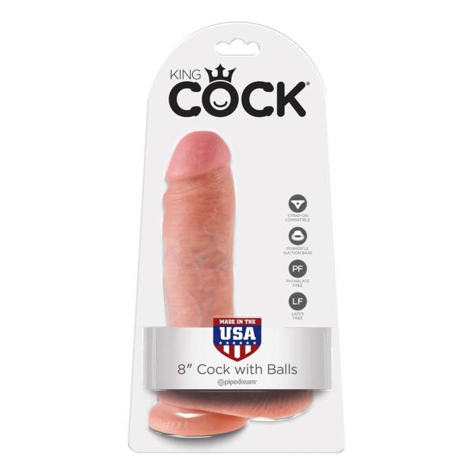King Cock 8 inch Cock With Balls