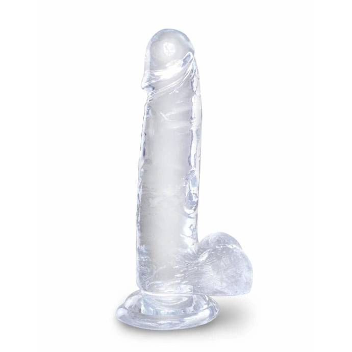 King Cock Clear 7" Cock with Balls